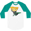 what's in his briefqueso 3/4 Sleeve Shirt
