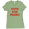 vote for pedro ringer t shirt napoleon dynamite ninja skills Ladies Fitted T-Shirt