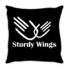 sturdy wings Throw Pillow