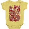 rood en wit Baby Onesie