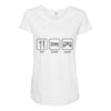 eat,sleep,game Maternity Scoop Neck T-shirt