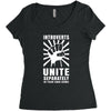 introverts Unite Separately in Your Own Homes Women's Triblend Scoop T-shirt