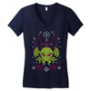 Merry Cthulhu Christmas Ugly Cool T shirts Women's V-Neck T-Shirt