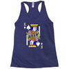 party king design funny humor cool graph baseball Racerback Tank