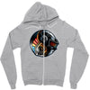 daft yin yang Zipper Hoodie