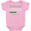 sarcasm loading funny joke Baby Onesie