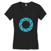 camera shutter Women's V-Neck T-Shirt