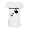 i wet my plants Maternity Scoop Neck T-shirt