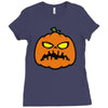 pumpkin zombie Ladies Fitted T-Shirt