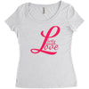 love laugh best trending Women's Triblend Scoop T-shirt
