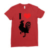 i love cock Ladies Fitted T-Shirt