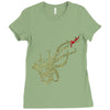caution octopus&rsquo; may be larger than it appears Ladies Fitted T-Shirt