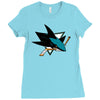 jose sharks youth Ladies Fitted T-Shirt