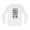 official t shirt red sleeping with sirens whole world lyrics all sizes Long Sleeve Shirts