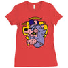loup de cartoon Ladies Fitted T-Shirt