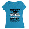 halloween is scary but carcinoid cancer is deadly spread the word help Women's Triblend Scoop T-shirt
