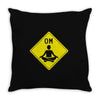 om sign Throw Pillow