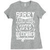 This Girl Is Taken By A Super Sexy December Boyfriend Ladies Fitted T-Shirt
