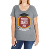 proud dad of a 2018 graduate. Ladies Curvy T-Shirt