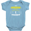 not all superheroes ... dresses Baby Onesie