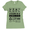 Born In December Ladies Fitted T-Shirt