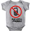 no cell phones Baby Onesie