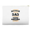Super Cool Dad Of A Freaking Awesome Son Accessory Pouches
