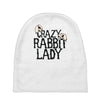 crazy rabbit lady Baby Beanies