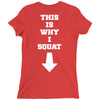 This Is Why I Squat Ladies Fitted T-Shirt