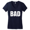 bad (2) Women's V-Neck T-Shirt