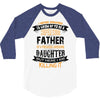 Super Cool Father Of A Freaking Awesome Daughter 3/4 Sleeve Shirt