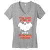 Halloween You Cant Scare Me Im A Preschool Teacher Women's V-Neck T-Shirt