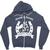 personalised pony horse and rider Zipper Hoodie