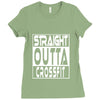 crossfit, straight outta Ladies Fitted T-Shirt