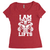 i am the one who lifts Women's Triblend Scoop T-shirt