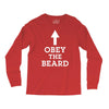 obey the beard funny Long Sleeve Shirts