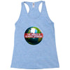 the world is always spinnin Racerback Tank