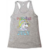 unicorns are born in july cute unicorn Racerback Tank