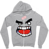 anger tee (flat version) Zipper Hoodie