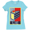 lie Ladies Fitted T-Shirt