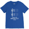 13/8 6/4 These Are Difficult Times V-Neck Tee