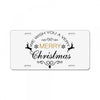 we wish you a very merry christmas License Plate