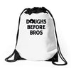 doughs before bros Drawstring Bags