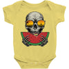 watermelon skull Baby Onesie