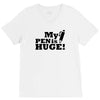 huge pen V-Neck Tee
