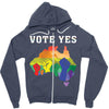Vote Yes, Australian Marriage Equality Zipper Hoodie