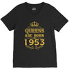 queens are born in 1953 V-Neck Tee