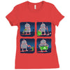 saving the world, one small step at a time Ladies Fitted T-Shirt