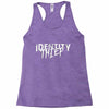 identity thief Racerback Tank