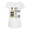 tequila   best friends Maternity Scoop Neck T-shirt